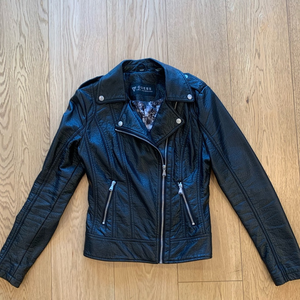 Guess Moto Leather Jacket